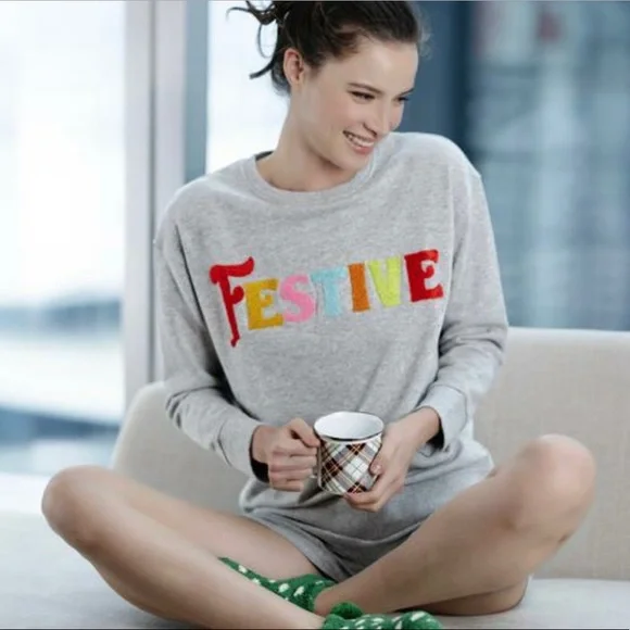 Shiraleah “Festive” Multi Color Crewneck Sweatshirt (sizes M & L) - Picture 2 of 6